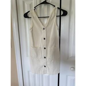 NWT Old Navy Corduroy Crème Dress Youth S (6-7)